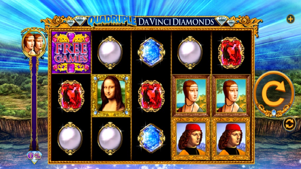 Quadruple Da Vinci Diamonds Slot demo